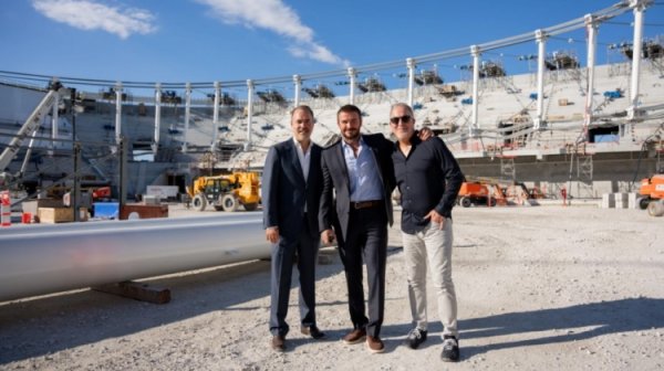 迈阿密国际新运动活动    场  建设顺利，总项目占地131