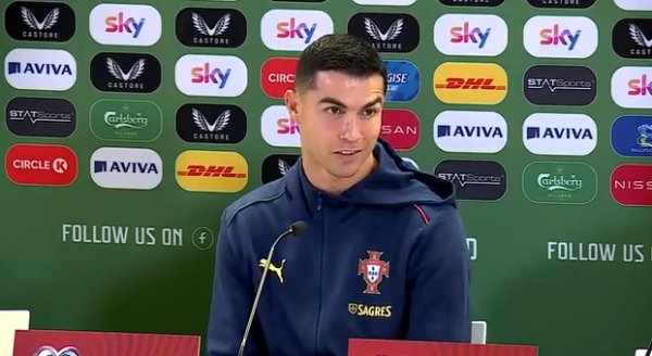 领到国家队首红！C罗赛前：希望别嘘我太多 我发誓会努力做乖孩